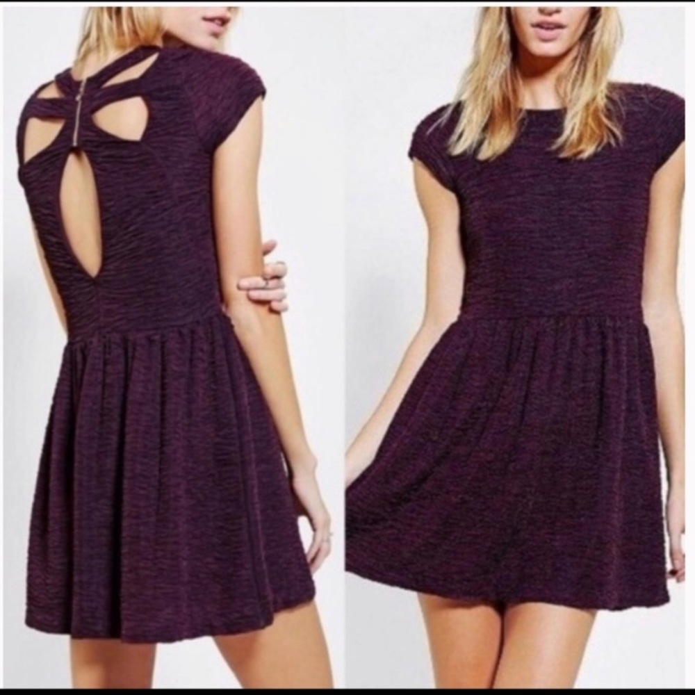 Deep Purple Crepe Dress